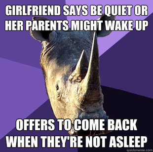 Sexually Oblivious Rhino