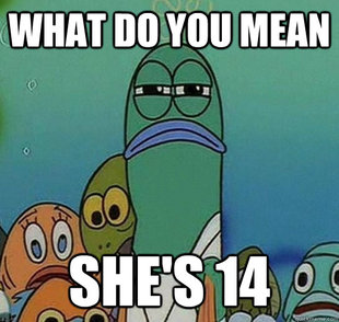 Serious fish SpongeBob
