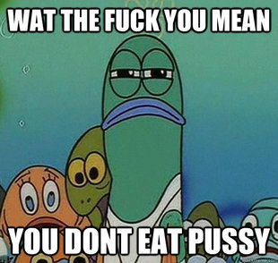 Serious fish SpongeBob