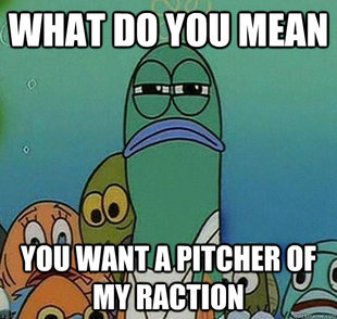 Serious fish SpongeBob
