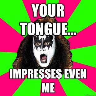 Shocked Gene Simmons