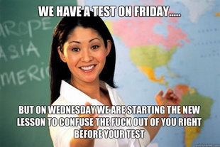 Unhelpful High School Teacher
