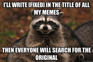 Evil Plotting Raccoon
