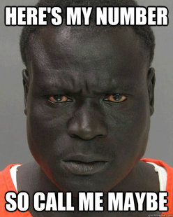 Threatening Black Man