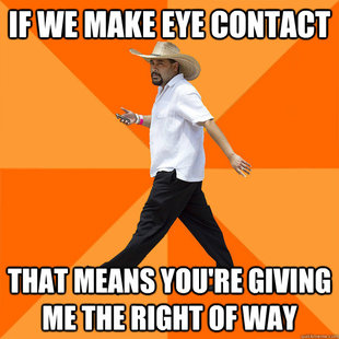 Nonchalant Pedestrian