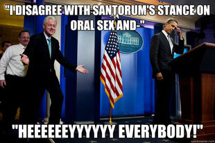 Inappropriate Timing Bill Clinton