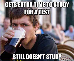 Lazy College Senior