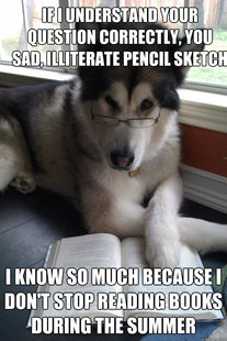 Condescending Literary Pun Dog