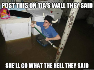 Do the laundry they said