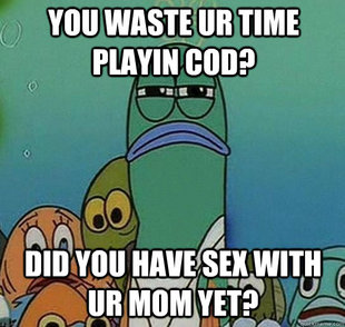 Serious fish SpongeBob