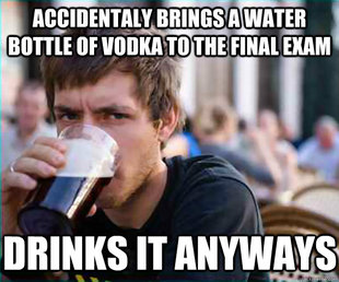 Lazy College Senior