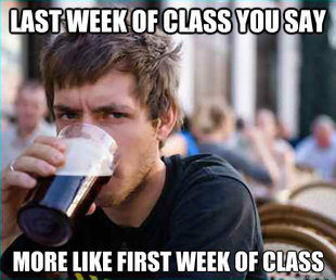 Lazy College Senior