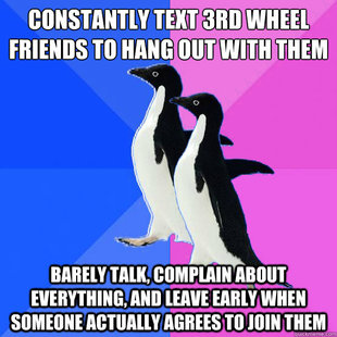Socially Awkward Couple