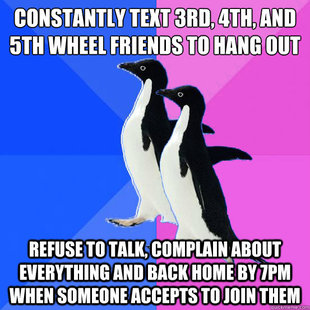 Socially Awkward Couple