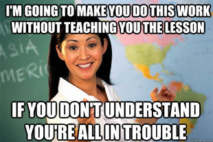 Unhelpful High School Teacher