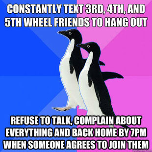 Socially Awkward Couple
