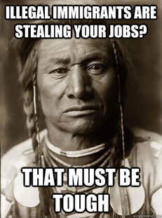 Unimpressed American Indian