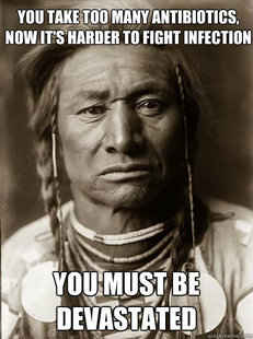 Unimpressed American Indian