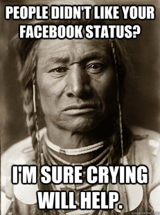 Unimpressed American Indian