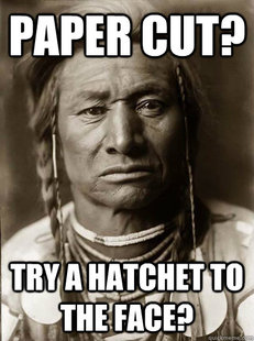 Unimpressed American Indian