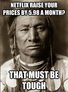 Unimpressed American Indian