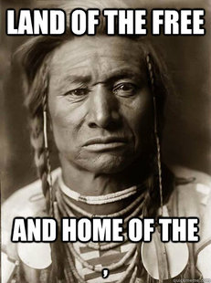Unimpressed American Indian