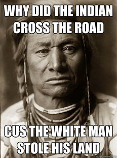 Unimpressed American Indian