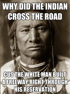 Unimpressed American Indian