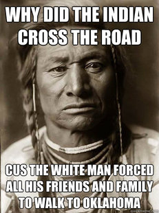 Unimpressed American Indian