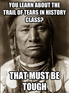 Unimpressed American Indian