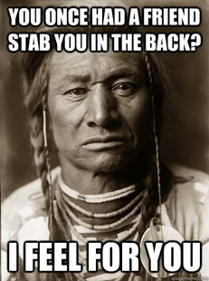 Unimpressed American Indian
