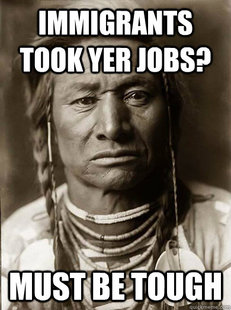 Unimpressed American Indian
