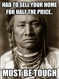 Unimpressed American Indian