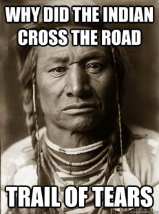 Unimpressed American Indian