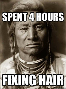 Unimpressed American Indian