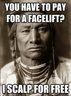 Unimpressed American Indian