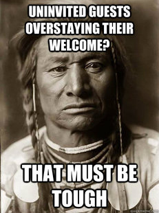 Unimpressed American Indian