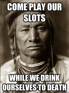 Unimpressed American Indian