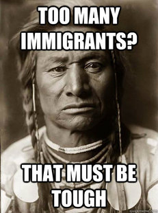 Unimpressed American Indian
