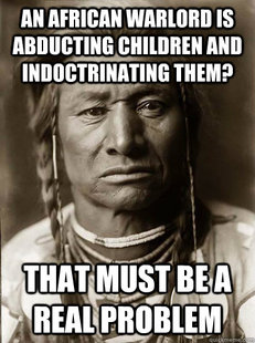 Unimpressed American Indian