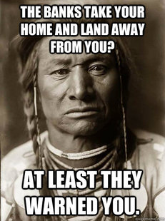 Unimpressed American Indian