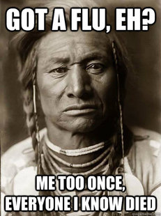 Unimpressed American Indian