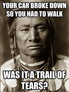 Unimpressed American Indian