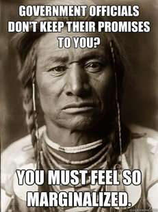 Unimpressed American Indian