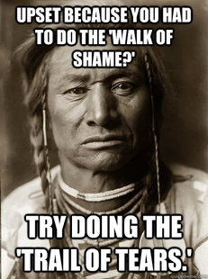 Unimpressed American Indian