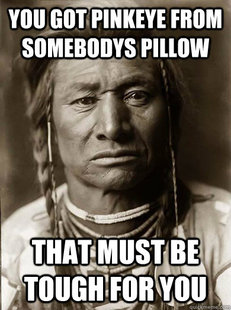 Unimpressed American Indian