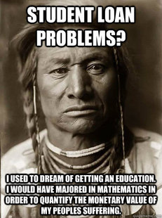 Unimpressed American Indian
