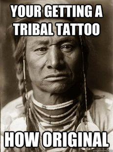 Unimpressed American Indian