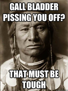 Unimpressed American Indian