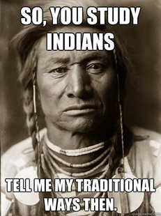 Unimpressed American Indian